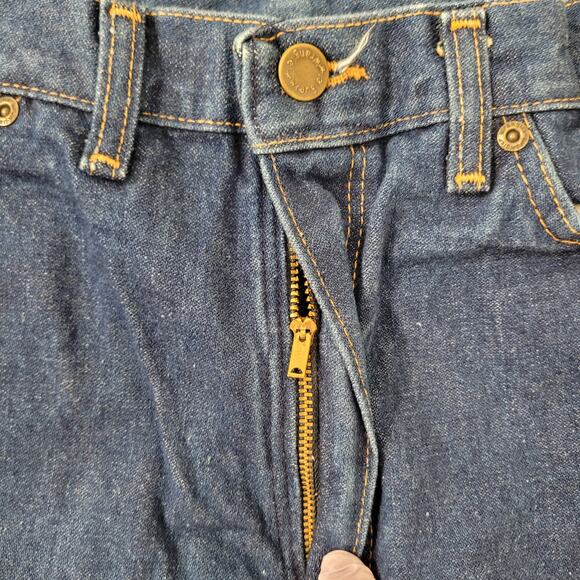 Vintage 80s Wrangler Jeans Womens 2 26x32 Medium-Wash Fraying USA - Picture 7 of 16